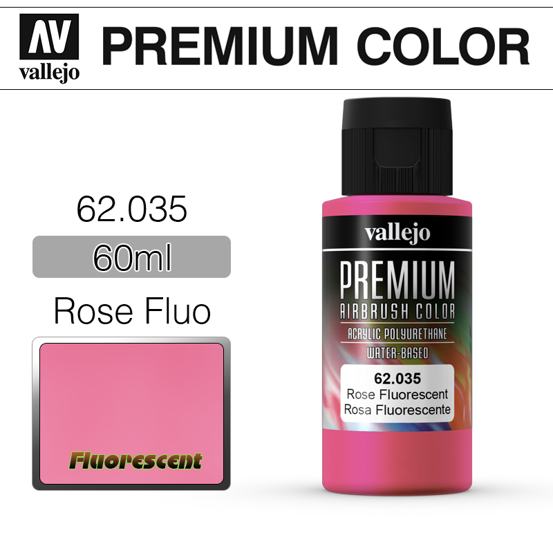 Vallejo Premium Color _ 62035 _ 60ml _ Rose Fluo