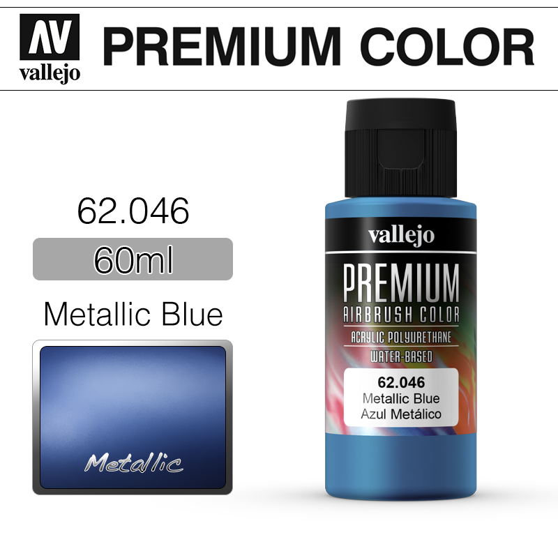 Vallejo Premium Color _ 62046 _ 60ml _ Metallic Blue