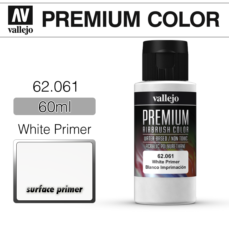 Vallejo Premium Color _ 62061 _ 60ml _ White Primer