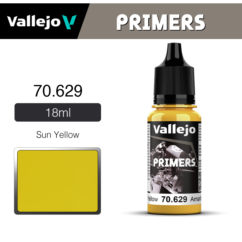 Vallejo Primers _ 70629 _ 18ml _ Sun Yellow