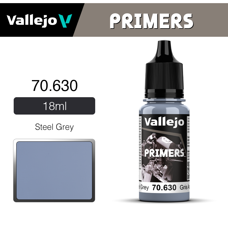 Vallejo Primers _ 70630 _ 18ml _ Steel Grey