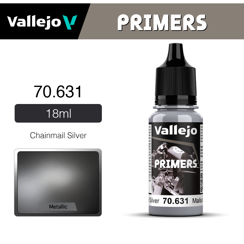 Vallejo Primers _ 70631 _ 18ml _ Chainmail Silver