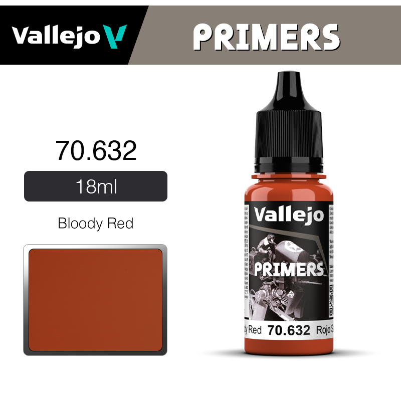 Vallejo Primers _ 70632 _ 18ml _ Bloody Red