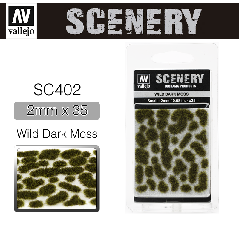 Vallejo Scenery _ SC402 _ Wild Dark Moss