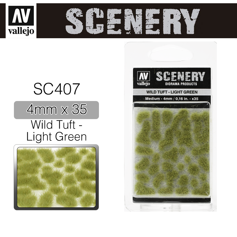 Vallejo Scenery _ SC407 _ Wild Tuft - Light Green