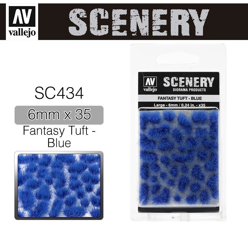 Vallejo Scenery _ SC434 _ Fantasy Tuft - Blue