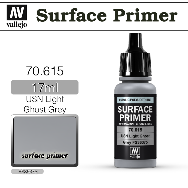 Vallejo Surface Primer _ 70615 _ 17ml _ USN Light Ghost Grey