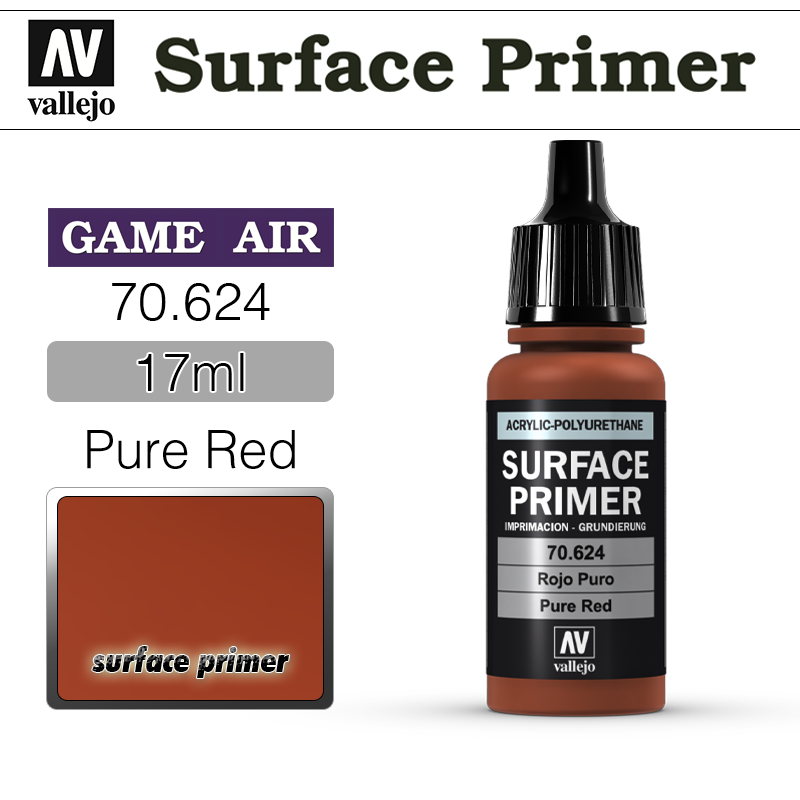 Vallejo Surface Primer _ 70624 _ 17ml _ Pure Red(* 단종)