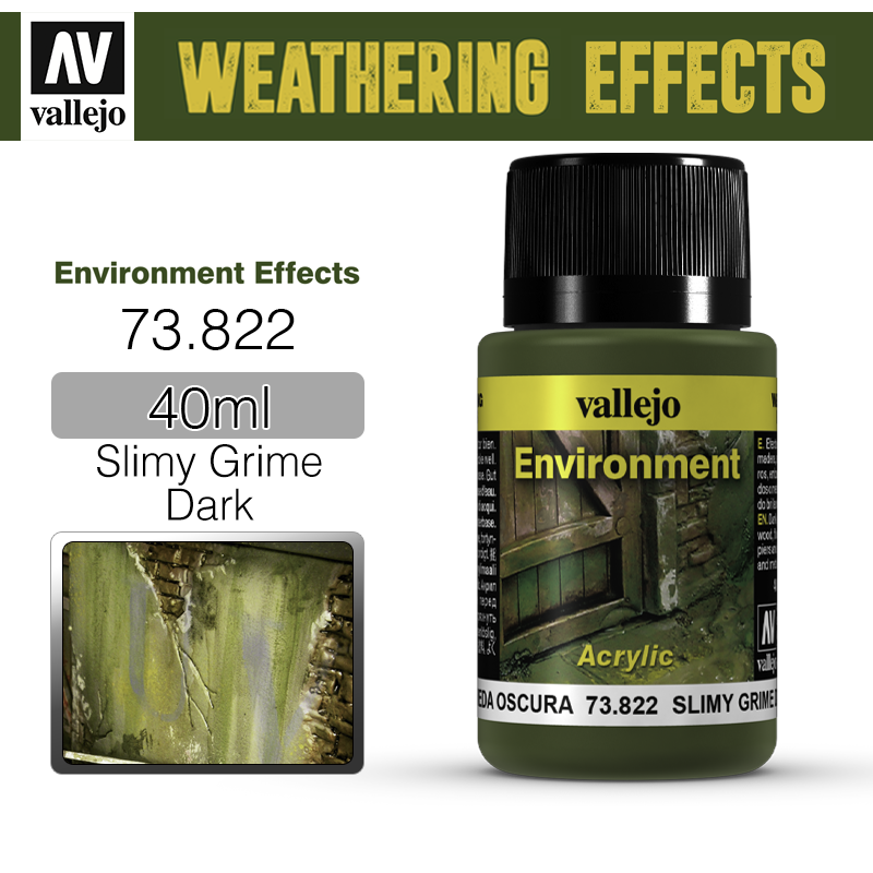 Vallejo Weathering Effects _ 73822 _ Environment _ 40ml _ Slimy Grime Dark
