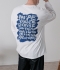 브리스 레터링 오버핏 긴팔 티셔츠
